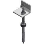 Van der Valk - Acier inoxydable Boulon M10x200 mm adaptateur en L - 747898