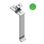 Van der Valk - Alu support de panneau pied arrière ValkPro+ (droit) - 724730