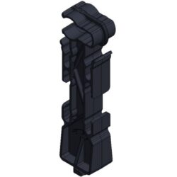 Clip multi-câbles noir pour barre de toit photovoltaïque, fixation des câbles sur structure ValkPro+