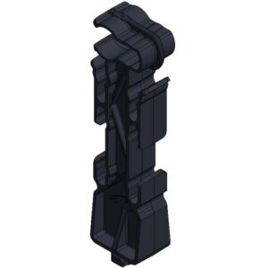 Clip multi-câbles noir pour barre de toit photovoltaïque, fixation des câbles sur structure ValkPro+