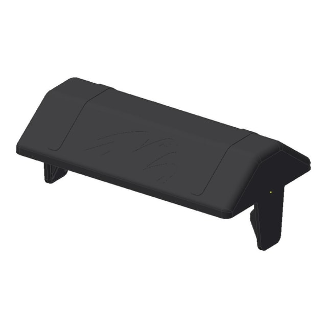 Van der Valk Couvercle plastique panneau noir Couvercle plastique noir pour pince centrale de panneau solaire
