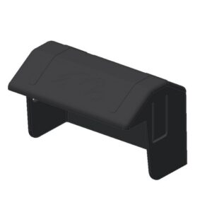 Couvercle plastique noir pour pince latérale panneau 739007