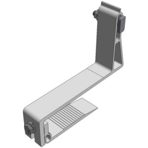 Crochet de toit aluminium réglable 35 à 59 mm avec fixation métallique pour structure photovoltaïque