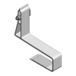 Van der Valk - Croch. de toit alu Slimline 40-50mm twist+boulon à tête de marteau+écrou brida - 729531