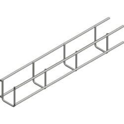 Panier de câble galvanisé 3000x50x60 mm avec parois latérales et montants de renfort