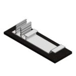 Van der Valk - Pied arrière alu ValkPro+ L10° support panneau (base) - 724720