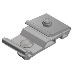 Détails visibles de Pince aluminium pour micro-onduleur sur profil insert pour Pinces et clamps