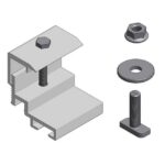 Van der Valk - Pince alu pr optimiseur/micro convertisseur pince au pann solaire écartement - 721581