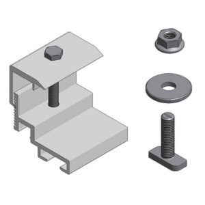 Van der Valk - Pince alu pr optimiseur/micro convertisseur pince au pann solaire écartement - 721581