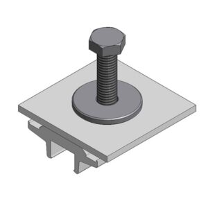 Van der Valk - Pince alu pr optimiseur/micro convertisseur pour Side++ et profil trapézoïdal - 774223