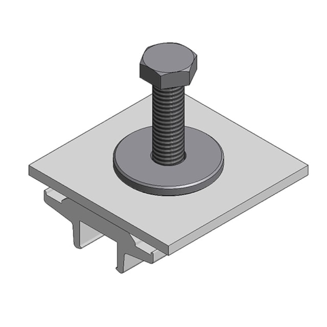 Van der Valk - Pince alu pr optimiseur/micro convertisseur pour Side++ et profil trapézoïdal - 774223 Van der Valk - Pince alu pr optimiseur/micro convertisseur pour Side++ et profil trapézoïdal - 774223
