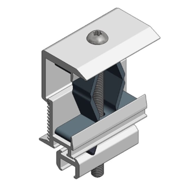 Van der Valk - Pince d'extrémité alu pour profil alu T30 - écartement de pince 28-50mm - alu - 721552 Van der Valk - Pince d'extrémité alu pour profil alu T30 - écartement de pince 28-50mm - alu - 721552