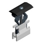 Van der Valk - Pince intermédiaire pour profil alu T30 - écartement de pince 28-50mm - noir - 721550ZW