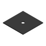 Van der Valk - Plaque caoutchouc 40x40x1mm profil trapézoïdal - 779220