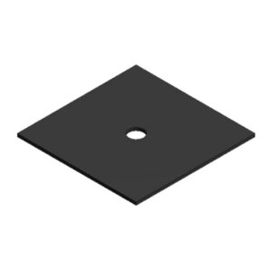 Van der Valk - Plaque caoutchouc 40x40x1mm profil trapézoïdal - 779220