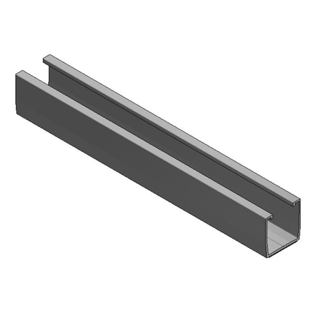Van der Valk Profil aluminium trapézoïdal Profil aluminium trapézoïdal 360 mm avec insert EPDM pour montage photovoltaïque
