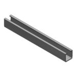 Van der Valk - Profil alu trapézoïdal L440mm - mesure couronnes d'axe en axe 310-350mm + EPDM - 7269440