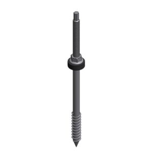 Van der Valk - Vis à double filetage inox M10x250mm (panne bois) - 747917