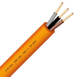 Veiligheidskabel - PYRISOL 500 NBN C 30-004 F2 SA SD LSOH FR2 Rf 1h30 500V orange 3X1