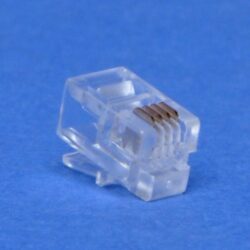 Détails visibles de Fiche modulaire RJ10 4P4C pour téléphone pour Connectique réseau