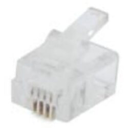Détails visibles de Fiche modulaire RJ11 6P4C pour téléphone et réseau pour Connectique réseau