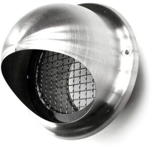 Ventilair - BOLI 160 - Grille sphérique - Ø160 - RVS - anti-insectes - montage extérieur - 3007000052