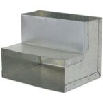 Ventilair - Coude vertical 90° 220x80 ronde galva - 2004000100