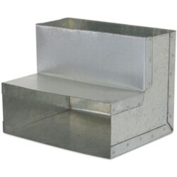 Ventilair - Coude vertical 90° 220x80 ronde galva - 2004000100