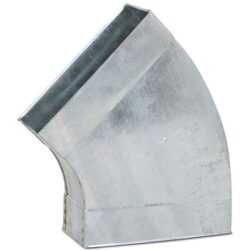 Ventilair - FGBH45220 - Coude horizontal 45° - 80x220 - rond - galva - 2004000104