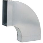 Ventilair - FGBH90 - Coude horizontal 90° - 80x220 - rond - galva - 2004000033