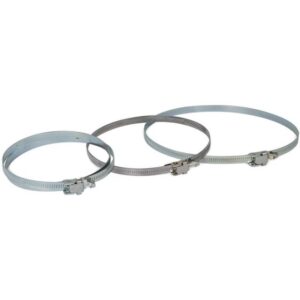 Collier de serrage métallique réglable 60 à 325 mm avec fermeture à vis