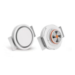 Ventilair - Rondo 125 Bouche de ventilation invisible à encastrer ronde dia 125mm en plâtre - 3001001746