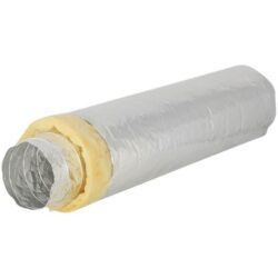 Détails visibles de Gaine flexible isolée acoustique Ø203 mm 10 m pour Conduits isolés