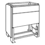 Vynckier (ABB) - Armoire trottoir EH3 DIN2 900x1200x541mm polyester pour armoires - 4TBE843665C0100