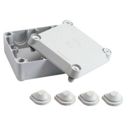 Boîte de dérivation étanche IP54 4 entrées 6 à 10 mm² avec couvercle et joints