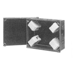 Boîte de dérivation noire étanche IP55 150x110x74 mm avec couvercle et entrées pour câbles