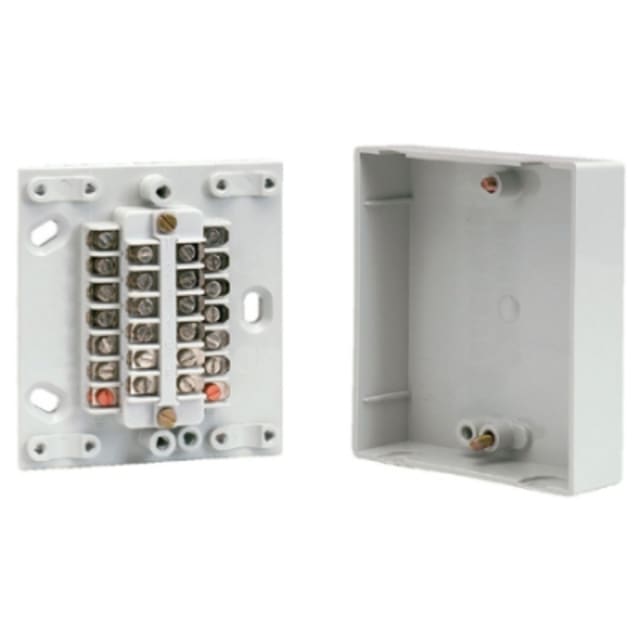Vynckier (ABB) - Boîte de raccordement 6 paires - bornes: 12 de passage 1 de terre - 21490004 Vynckier (ABB) - Boîte de raccordement 6 paires - bornes: 12 de passage 1 de terre - 21490004