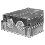 Vynckier (ABB) - Boîte-entrée de câble petite boites compteurs deux cables 282x130x55mm - 4TBM602014C0200