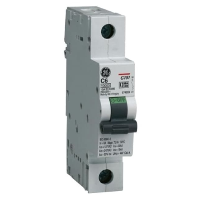Vynckier (ABB) - G100 Disjoncteur 10kA 1P C 6A - 4TQG674859R0000 Vynckier (ABB) - G100 Disjoncteur 10kA 1P C 6A - 4TQG674859R0000
