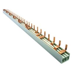 Peigne de raccordement à broches cuivre pour tableau électrique 4 pôles 56 modules 10 mm