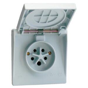 Vynckier (ABB) - Prise étoile semi-étanche 3P+N+T 16A IP44 grise - 2CDB710012R0000
