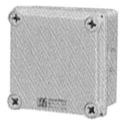 Boîte de dérivation vide grise 4 vis pour raccordement 10 mm²