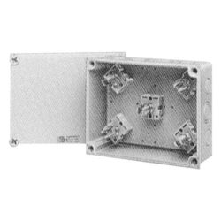 Boîte de dérivation grise 25 mm² avec bornes 4TBS555156C0200 et couvercle vissé