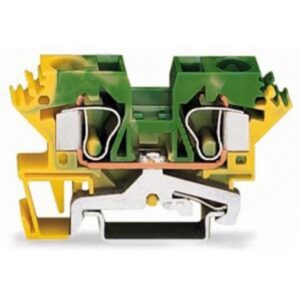 WAGO - Borne de protection pour 2 conducteurs - 284-607