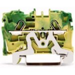 WAGO - Borne de protection pour 2 conducteurs 4mm²
