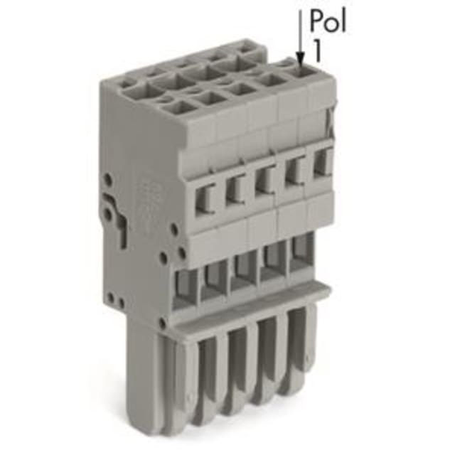 WAGO - Connecteur femelle pour 1 conducteur 5 pôles - 769-105 WAGO - Connecteur femelle pour 1 conducteur 5 pôles - 769-105