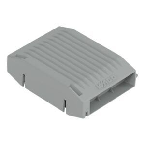 Gelbox de connexion traversante gris pour raccordement de câbles