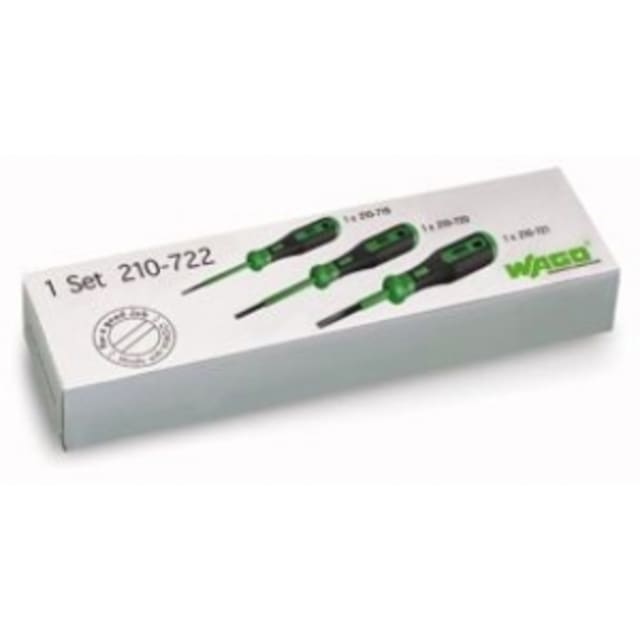 WAGO - Kit d'outils de manipulation avec tiges partiellement isolées - 210-722 WAGO - Kit d'outils de manipulation avec tiges partiellement isolées - 210-722