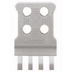 WAGO - Plaque de décharge de traction 4 à 5 pôles pour connecteurs femelles - 769-412