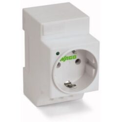 Détails visibles de Prise SCHUKO pour armoire électrique sur rail DIN -581 pour Prises modulaires